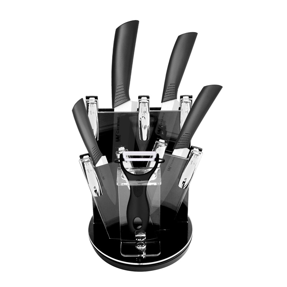 Ceramic knife set black blade ceramic knife