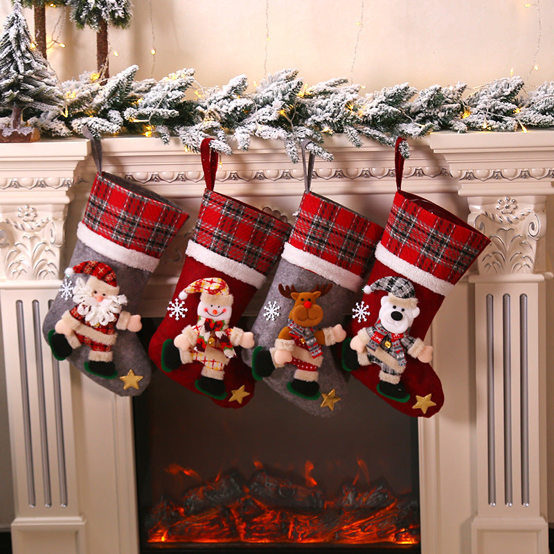 Home Fashion Christmas Decorations Doll Socks