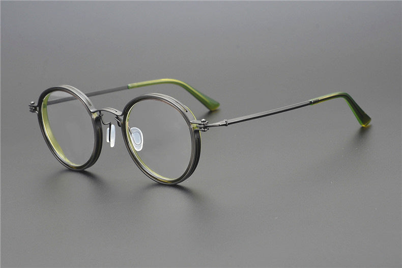 Ultra-light Pure Titanium Glasses Frame Male Myopia Designer Japanese Retro Plate