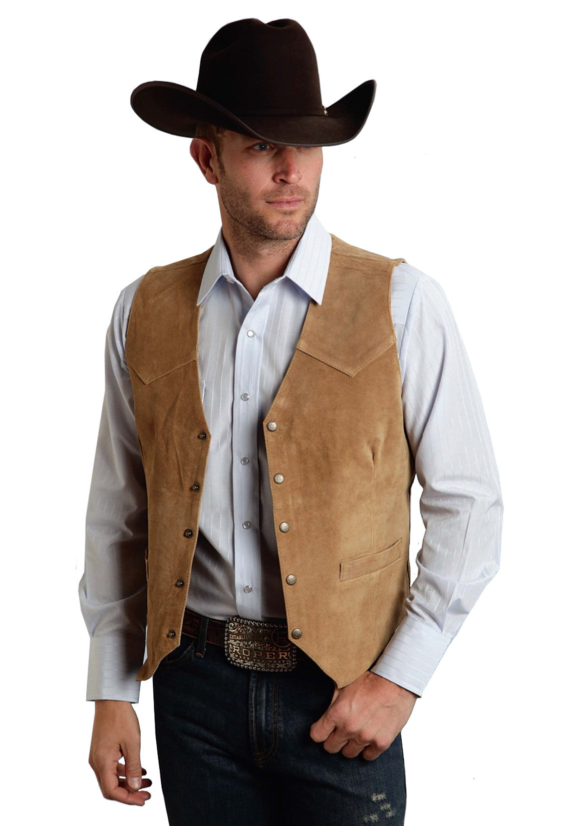 Men's Suit Suede Wedding Groom Groomsman Vest