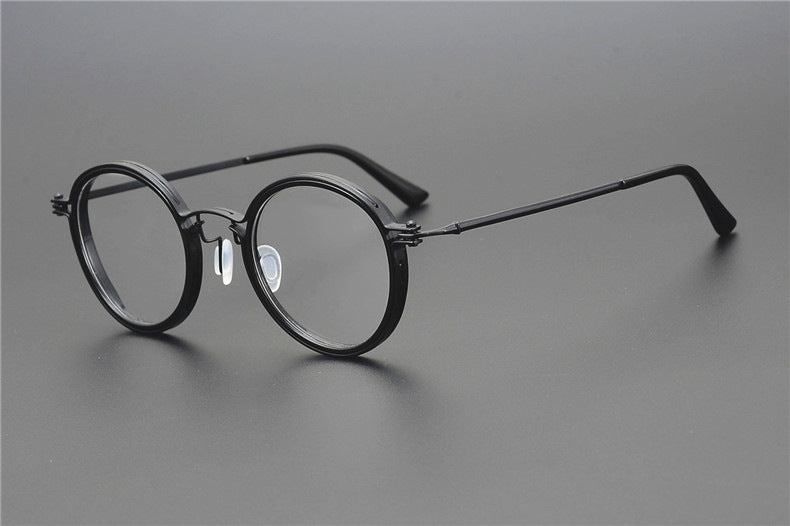 Ultra-light Pure Titanium Glasses Frame Male Myopia Designer Japanese Retro Plate