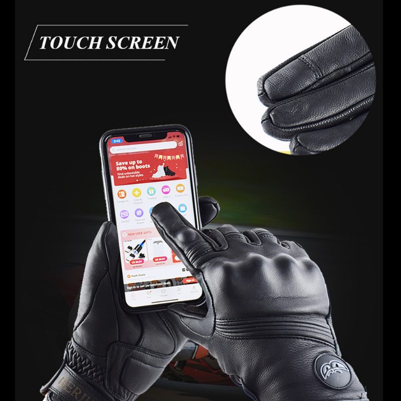 Motorcycle Riding Gloves Waterproof Touchable Screen